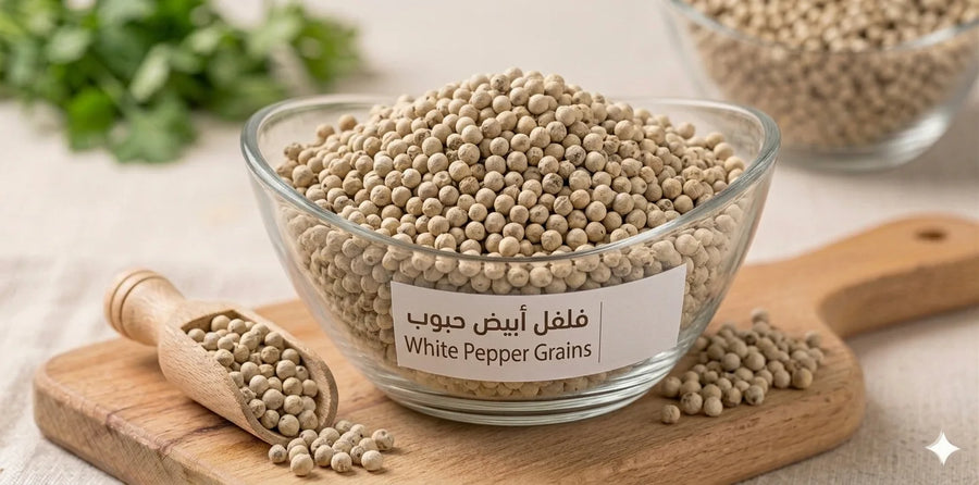 فلفل أبيض حبوب