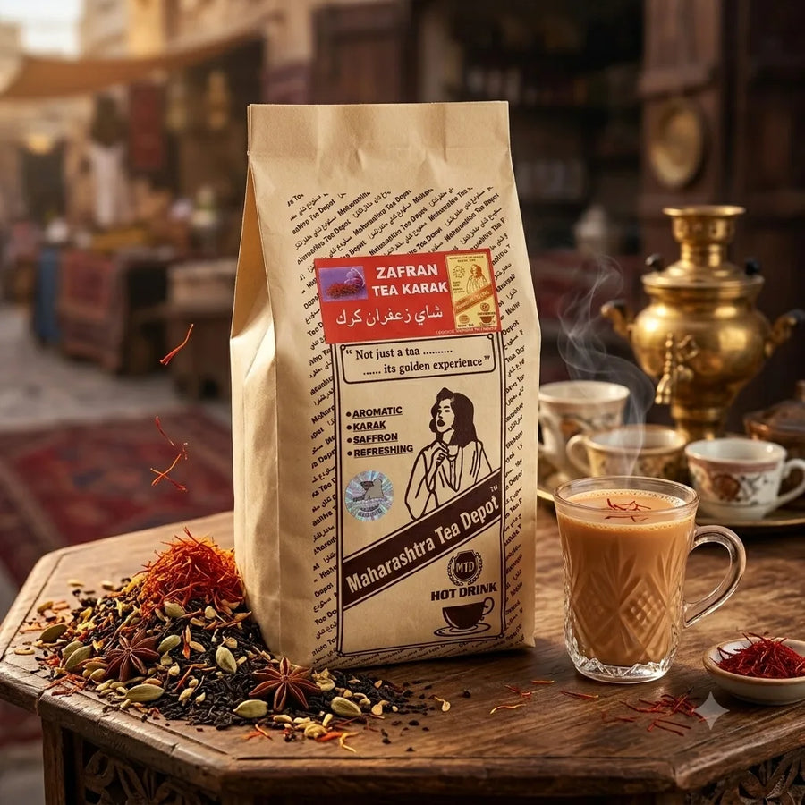 شاي زعفران كرك